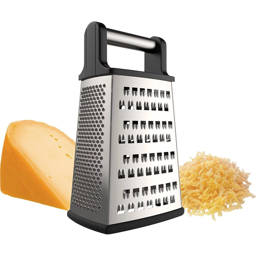 Icooker Stainless Steel Cheese Grater Box 4 in 1 Slicing Grating Vegetable