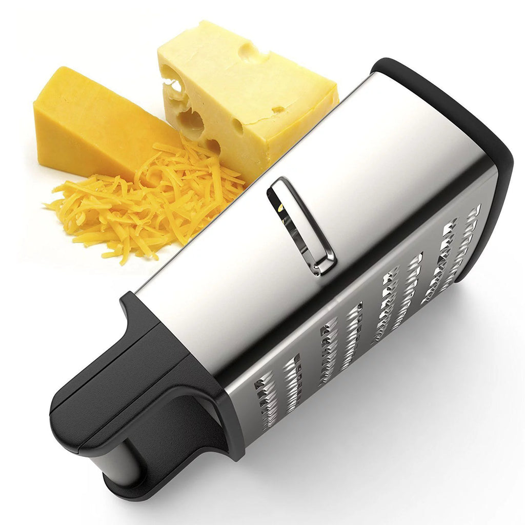 Icooker Stainless Steel Cheese Grater Box 4 in 1 Slicing Grating Vegetable