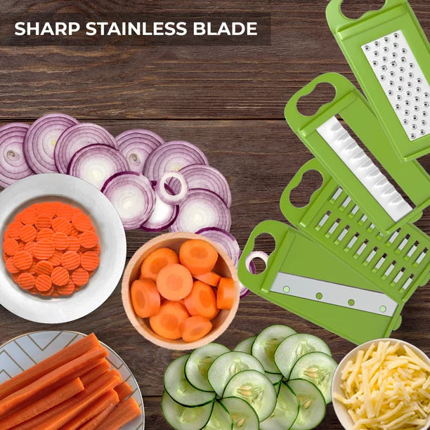 Zekpro Mandoline Slicer, Premium Vegetable Chopper Beside 8 Interchangeable Blades