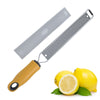 Zekpro Parmesan Cheese Grater and Lemon Zester, Stainless Steel Razor Sharp Zester for Ginger, Garlic, Nutmeg, Chocolate, Vegetables, Fruits Dishwasher Safe Yellow Handle