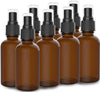 Amber Spray Bottles With Dust Caps and Fine Mist Sprayers [2 Oz]