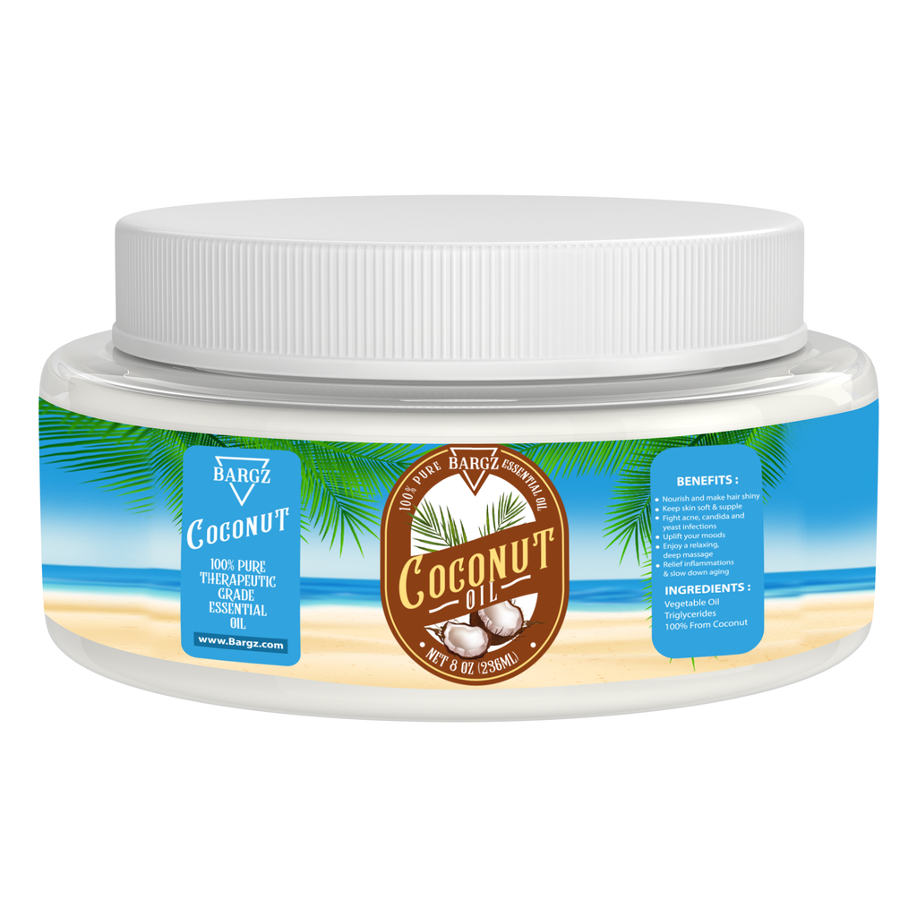 Coconut Oil, Plastic Container Jar, Therapeutic, Classic Oil