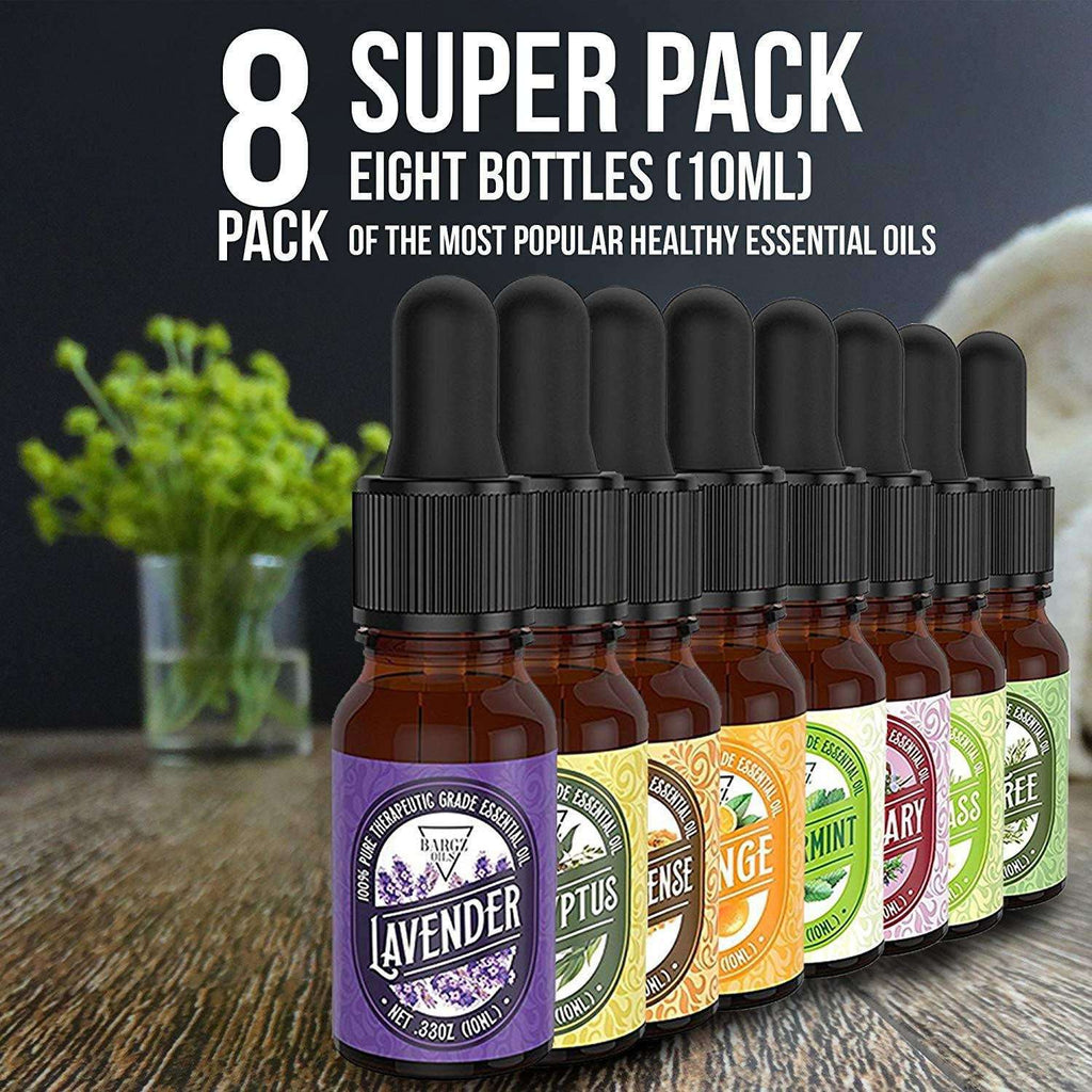 8 Pack Essential Oil Set [RELAXING SCENT] Oil BargzOils 