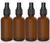 Amber Spray Bottles With Dust Caps and Fine Mist Sprayers [2 Oz]